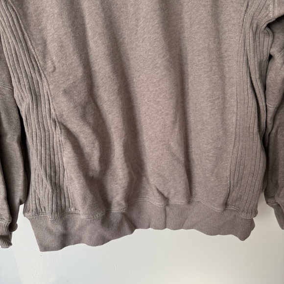 Aerie Très Chic Sweatshirt Heathered Taupe - Picture 9 of 13